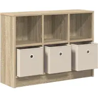 vidaXL Sideboard mit Schubladen Sonoma-Eiche 73,5 x 22,5 x 53,5 cm