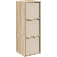 vidaXL Sideboard mit Schubladen Sonoma-Eiche 30,5 x 27 x 84,5 cm