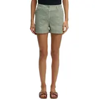Superdry Mid Rise Linen Kurze Hose
