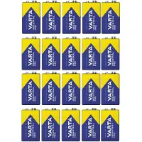 Varta 20x Batterie R9V R-9 6LR61 9V R-9 Alkali Industrial Pro