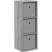 vidaXL Sideboard mit Schubladen Graues Sonoma 25,5 x 22 x 69,5 cm