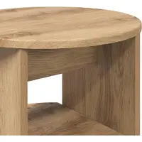 vidaXL Seitenschrank Artisan-Eiche Ø40 x 50 cm Holzwerkstoff