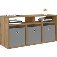 vidaXL Lowboard 87 x 27,5 x 43 cm Artisan-Eiche