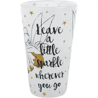 Abysse Corp Disney Large Glass 400ml Tinkerbell Gold Glitter