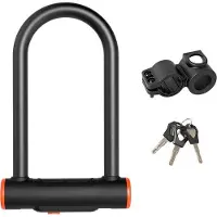 OEM Sicherheitsfahrradschloss mit 16 mm dickem Rohr, Fahrradschloss mit Halter, schweres Fahrradschloss mit 3 Schlüsseln, hochsicheres Fahrradschloss für Mountainbikes und Rennräder