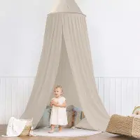 Famanu Baldachin Kinderzimmer 245 cm - in 5 Farben - Bettvorhang für Mädchen, Jungen & Babys - Himmelbett Vorhänge - Mückennetz Doppelbett - Canopy -