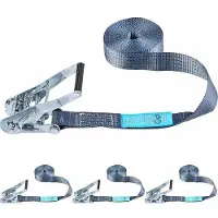 OEM Polyester-Spanband - Einseitig - 8 m x 50 mm - Höchstlast 4000 kg - Mit Rassel, ohne Haken - Polyester-Produkt/Ladingssicherung