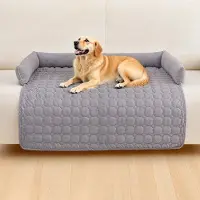 OEM Hundebett - Lichtgrijs, 75 x 75 cm, Handgefertigt, Waschbar, für alle Größen