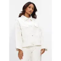 WITHBLACK Damen Jacken Wblpeyton Gala Denim Jacket - Wit - Größe M