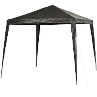 Famanu Pavillon Anthrazit - Robuster Gartenpavillon - 3m x 3m
