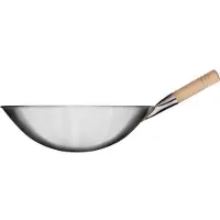 Stalgast Wok-Pfanne, Edelstahl gebürstet, 400x120 mm (ØxH)