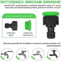 Famanu Gartenschlauch erweiterbar - 76 Meter lang - Flexibler Gartenschlauch mit Sprühkopf - 8 Funktionen - 1/2" & 3/4" Anschlüsse