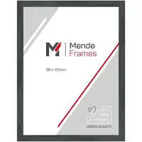 MendeFrames H300 Holzrahmen Klassisch grau 30x40 cm Klarglas