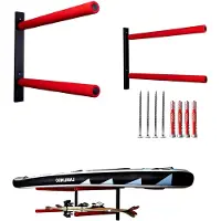 Markenlos Doppelte Wandhalterung für Dachboxen, Kanus und Surfboards – Platzsparende Aufbewahrung für Garage und Keller – Max. Tragkraft 40 kg – Universelle Halterung für sperrige Gegenstände