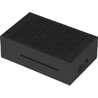 Joy-It Aluminiumgehäuse für Raspberry Pi 4 B (schwarz)
