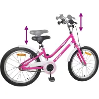 vidaXL Kinderfahrrad 24 Zoll für 8-12 Jahre alt Pink Weiß
