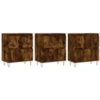 Helloshop26 - Buffet Sideboard Kommode Kleiderschrank Aufbewahrungsmöbel Organizer für Küche Wohnzimmer Lounge 3-teilig 02_0037068