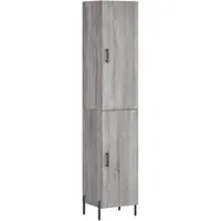 Helloshop26 - Buffet Sideboard Kommode Kleiderschrank Aufbewahrungsm√∂bel Organizer Küche Wohnzimmer Lounge hohe Sonoma-Eiche 34,5 x 02_0035251