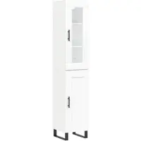 Helloshop26 - Buffet Sideboard Kommode Schrank Aufbewahrungsm√∂bel Organizer Küche Wohnzimmer Lounge hoch 34,5 x 34 x 180 cm 02_0032433