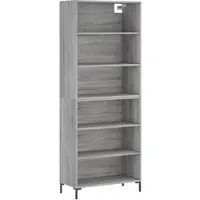 Helloshop26 Buffet Sideboard Kommode Kleiderschrank Aufbewahrungsmöbel Organizer Küche Wohnzimmer Sonoma-Eiche 69,5 x 32,5 x 180
