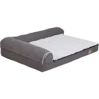 OEM Orthopädische Hundebank - Hundebett - Hundematt - 120x90 cm - Grau - Waschbar