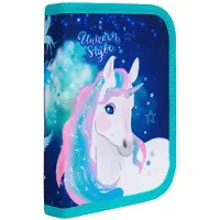 Patio Einzelnes Federmäppchen ohne Zubehör COLORINO CLIPPER UNICORN