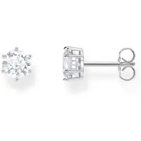 Thomas Sabo Ohrstecker mit weissem Stein im Brillantschliff