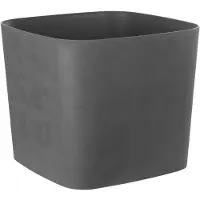 Garden ID Quadratischer Blumentopf - - Swing Quadrat - 36 L - 40 x 40 h 32 cm - Grau