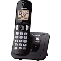 Panasonic Schnurloses Telefon Schwarz mit digitaler Anzeige für Frankreich