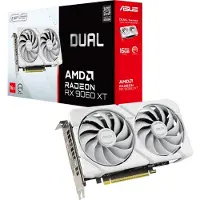 Asus Dual -RX9060XT-16G-WHITE, Radeon RX 9060 XT, 16 GB, GDDR6, PCI Express 5.0, 2 Lüfter
