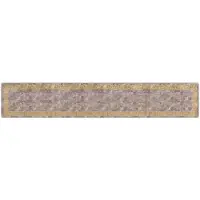 vidaXL Teppichläufer MARSA Grau 80 x 450 cm Polyester und PVC