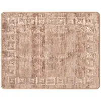 vidaXL Teppichläufer MARSA Weiß 80 x 100 cm Polyester und PVC