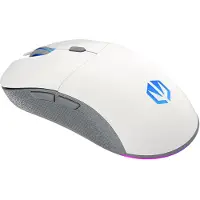 Endorfy GEM Plus Wireless Onyx White, Beidhändig, Optisch, RF Wireless + USB Type-C, 26000 DPI, Weiß