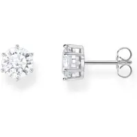 Thomas Sabo Ohrstecker mit grossem, weissem Stein
