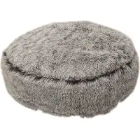 Nobby Komfortkissen Ares rund grau, Maße: Ø 90 x 20 cm