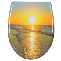 Helloshop26 - WC-Sitz mit Soft-Close-Deckel thermisch härtend Sunrise 19_0000729