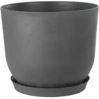 Garden ID Runder Blumentopf - - Swing Rund - Ø 40 - 30 L - H 32 cm - Grau