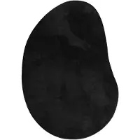 vidaXL Bereichsteppiche HUARTE Schwarz 100 x 200 cm Polyester