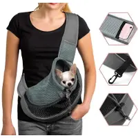 OEM Klein Tiertragee aus atmungsaktiver Material, für Hunde bis 5,5 kg, bequem und luftdurchlässig.
