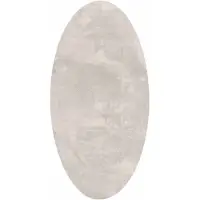 vidaXL Bereichsteppiche Oval HUARTE Sand 80 x 150 cm 100 %Polyester