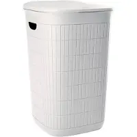Stefanplast Domus Wäschekorb 50L, Puderweiß