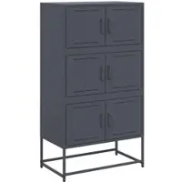Helloshop26 - Buffet Sideboard Kommode Kleiderschrank Aufbewahrungsmöbel Organizer für Küche Wohnzimmer Lounge 68,5 x 38,5 x 123,5 02_0029703