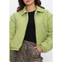 Ydence Damen Jacken Jacket Ramona - Groen - Größe L