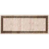 vidaXL Teppichläufer MARSA Schwarz 100 x 250 cm Polyester und PVC