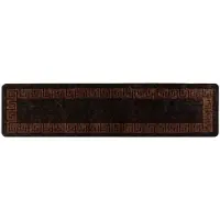vidaXL Teppichläufer MARSA Schwarz 100 x 450 cm Polyester und PVC