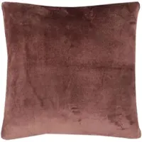 Bestlivings Dekokissen Kuschel Kissenbezug mit Reißverschluss 45 x 45 cm Braun