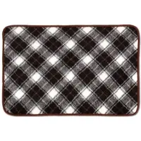 Bestlivings Tierdecke Lammflor 80 x 120 cm Dunkelbraun Gemustert