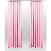 Bestlivings Dekoschal Noella mit Universalband Voile 2er Pack 140 x 245cm pink - fuchsia