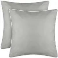 Bestlivings Outdoor Kissen mit Weißer Paspel Beige 2 Stück 2er Pack