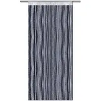 Bestlivings Metallic Fadenvorhang Trennvorhang Gardine 140 cm x 250 cm Weiß Stangendurchzug